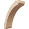 Ekena Millwork 5-inch W x 12-inch D x 16-inch H Lafayette Rough Cedar Woodgrain TimberThane Knee Brace, Primed BRCUR05X12X16LFTRCPR - alternate 1